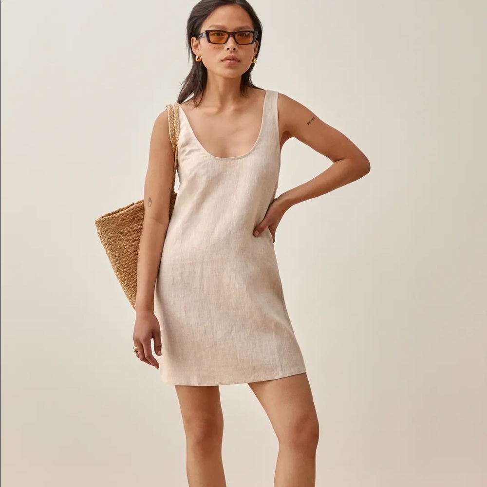 REFORMATION Bo Linen Dress